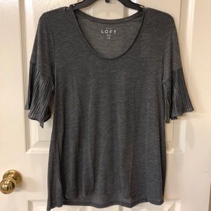 Loft Ruffle Sleeve Detailed Sleeve Top